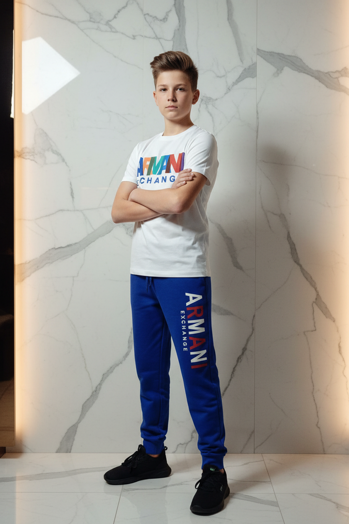 Ensemble Armani Exchange Garçon – T-shirt &amp; Jogging | 3–16 ans