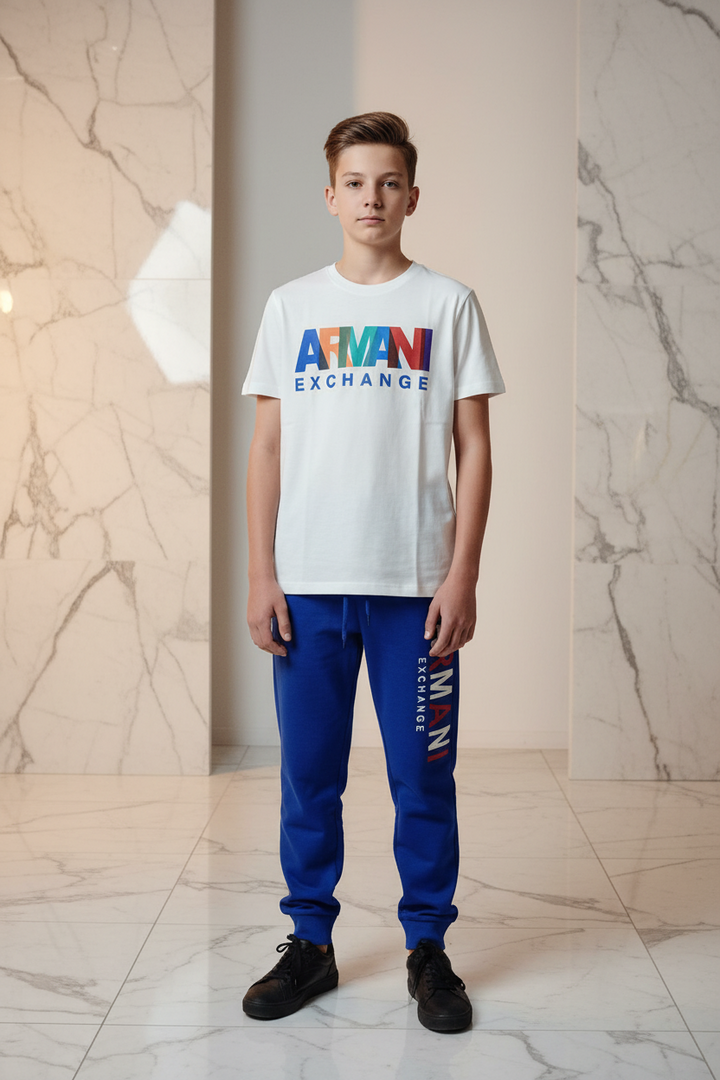 Ensemble Armani Exchange Garçon – T-shirt &amp; Jogging | 3–16 ans