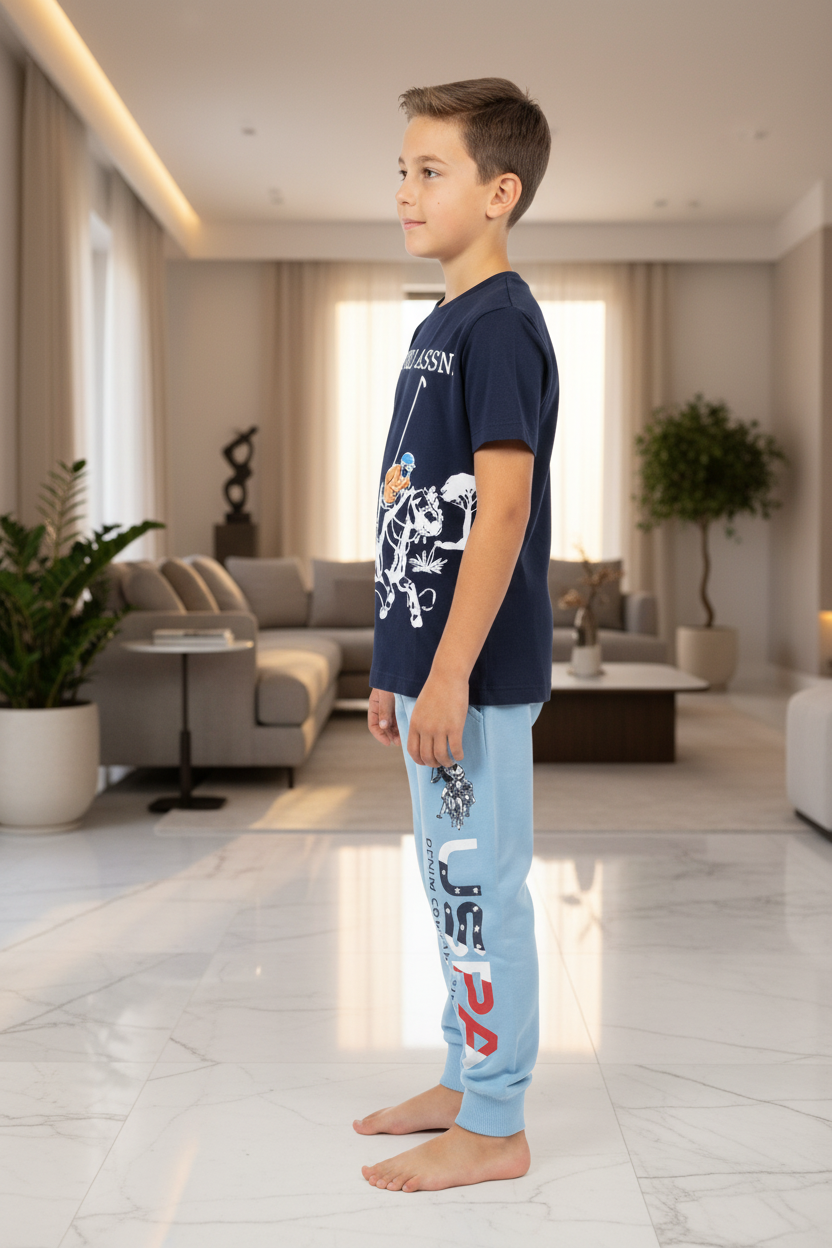 Ensemble Garçon U.S. Polo Assn. — T-shirt &amp; Jogger | 3-12 ans